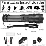 🔦 LINTERNA PROFESIONAL FLASHLIGHT®PRO XHP50 (REGALO)